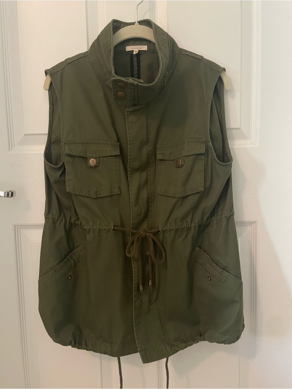 Pleione Olive Green Utility Vest